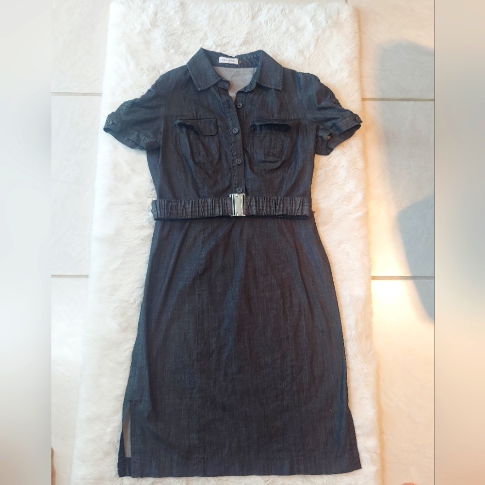 Calvin Klein Black Midi Dress